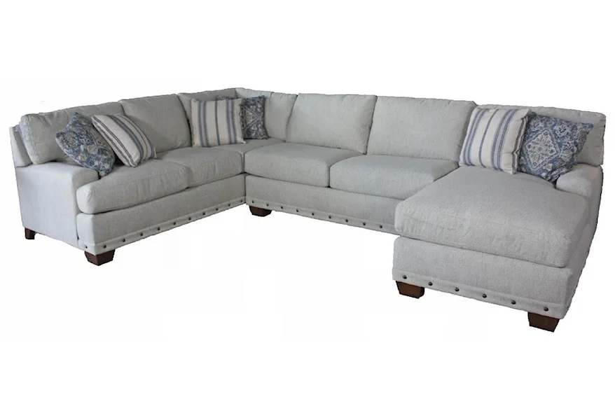 Style Solutions Carmen 3 PC Sectional by Bassett at Esprit Decor Home Furnishings
